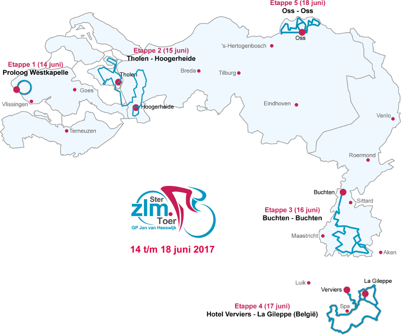 Carte du Ster ZLM Toer 2017