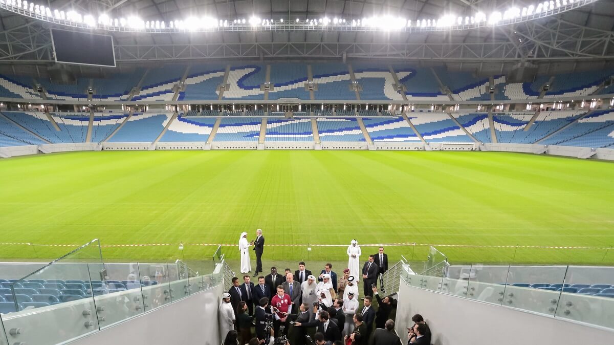 Le Stadium AL-Janoub lors de son inauguration. 