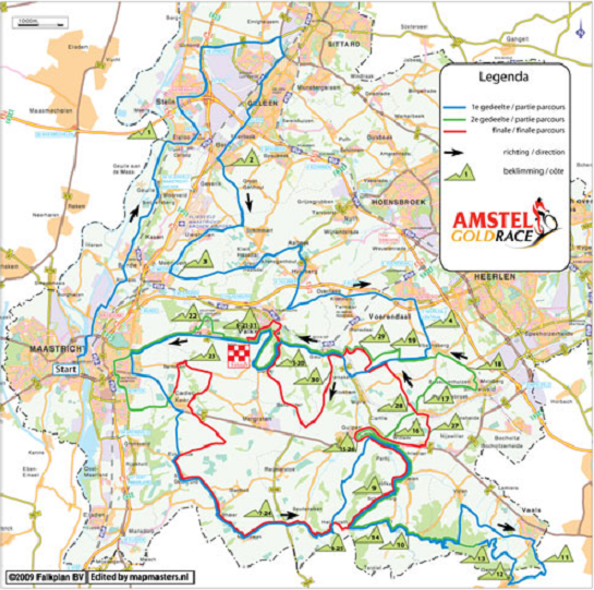 Parcourt Amstel Gold Race 2009