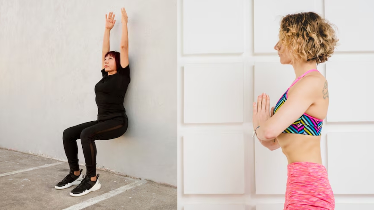 position 2 minutes contre un mur